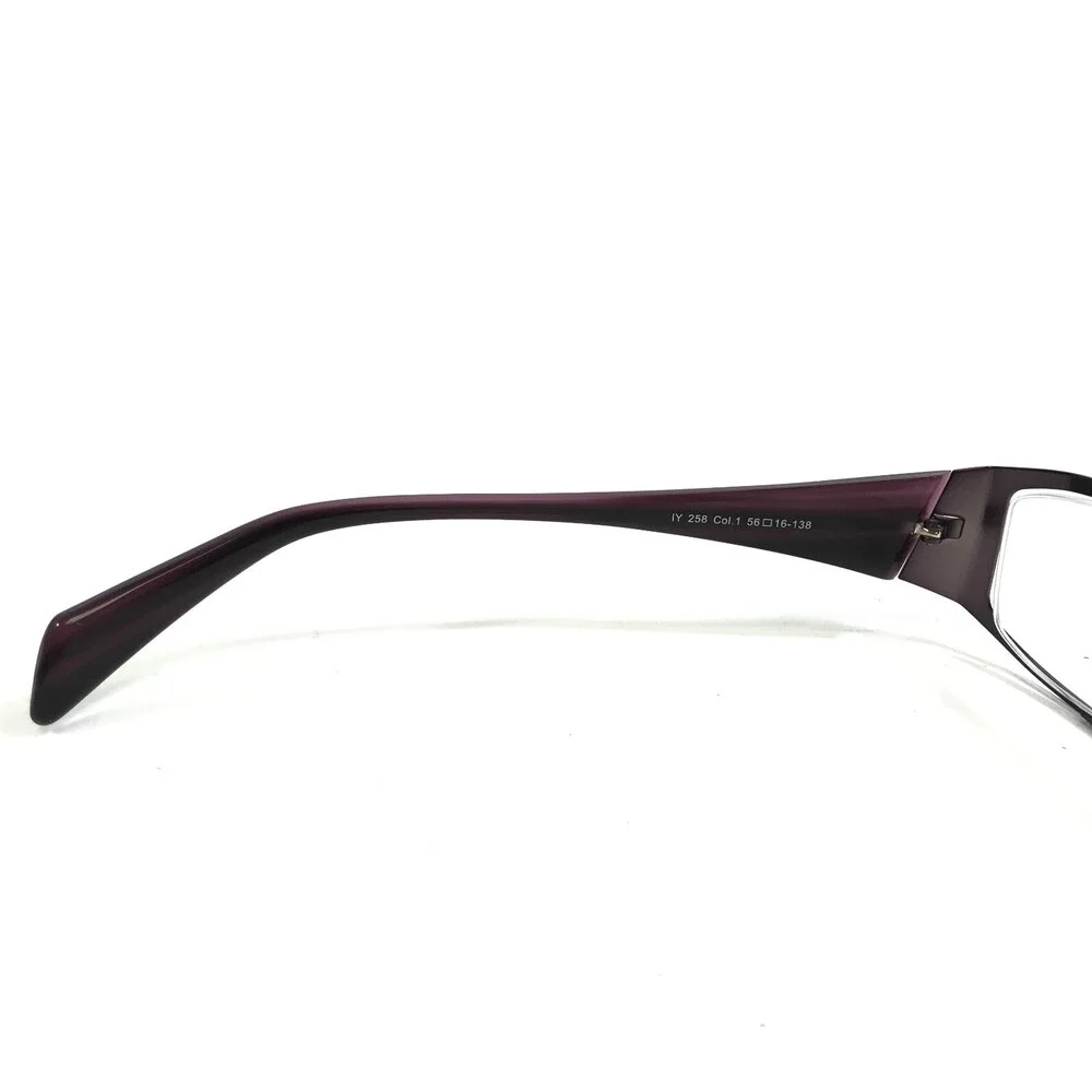 Iyoko-Inyake Eyeglasses Frames IY 258 Col.1 Purple Rectangular 56-16-138